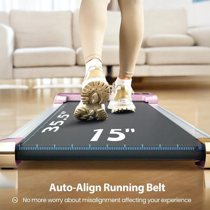 【Deal 99$】 Walking Pad with 15°Incline,Remote Control, LED Display, Portable under Desk Treadmill for Small Spaces, Home/Office Exercise Equipment Fitness Workout Calories