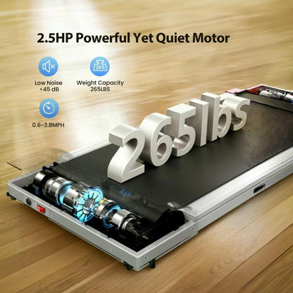 【Deal 99$】 Walking Pad with 15°Incline,Remote Control, LED Display, Portable under Desk Treadmill for Small Spaces, Home/Office Exercise Equipment Fitness Workout Calories