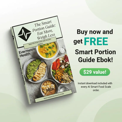 AI Smart Food Scale with App – Calorie & Macro Tracking, 1 g Precision - EverMetric Health