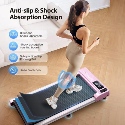 【Deal 99$】 Walking Pad with 15°Incline,Remote Control, LED Display, Portable under Desk Treadmill for Small Spaces, Home/Office Exercise Equipment Fitness Workout Calories