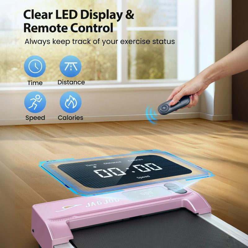 【Deal 99$】 Walking Pad with 15°Incline,Remote Control, LED Display, Portable under Desk Treadmill for Small Spaces, Home/Office Exercise Equipment Fitness Workout Calories